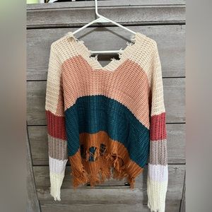 NWT multicolor boutique sweater